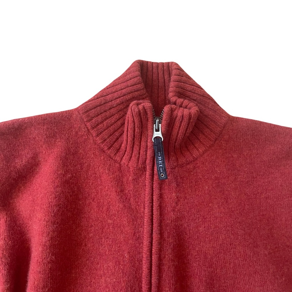 Y2K REI Lambswool Mock Neck Full Zip Sweater - Picture 2 of 5